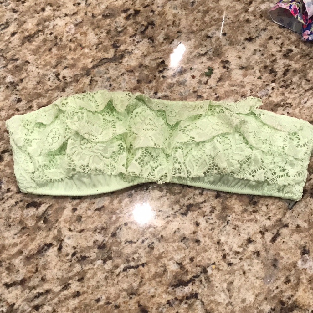 victoria secret green swim top